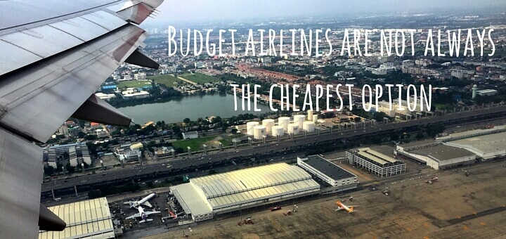 Budget airlines are not always the cheapest option