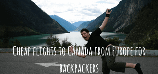 Cheap flights to Canada from Europe for backpackers