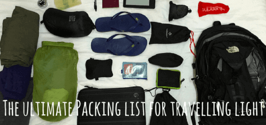 The ultimate Packing list for travelling light