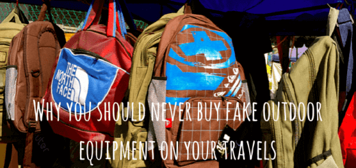 Why you should never buy fake outdoor equipment on your travels