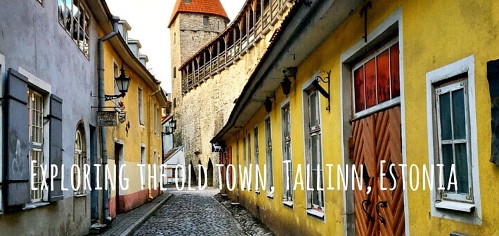Exploring the old town of Tallinn, Estonia.