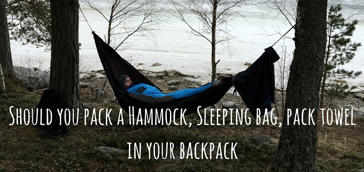 lifeventure Should you Pack a Sleeping Bag, Pack Towel or Hammock?