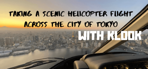 Taking a scenic helicopter flight across the city of Tokyo, Japan with KLOOK