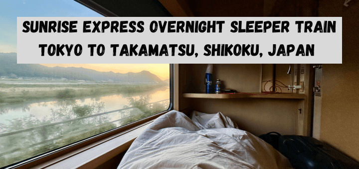 Sunrise Express Overnight Sleeper Train Tokyo to Takamatsu, Shikoku, Japan